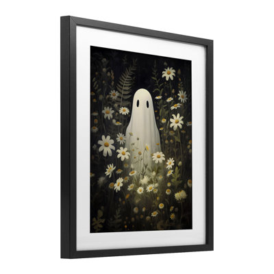 «Daisy Field Ghost», reproduction encadrée sous verre, design par LSR Design Studio
