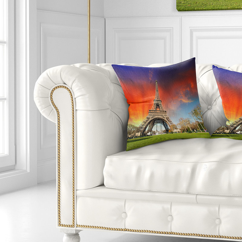 Coussin lombaire Tour Eiffel, 16 po x 1 po, Type de produit
