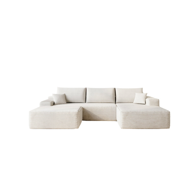 Canapé moderne avec tissu velours côtelé