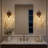 1-light Hammered Glass Wall Sconce（set of 2）