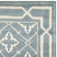 Tapis géométrique en laine et viscose noué à la main Mosaic-17853568