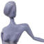 BRIGITTE CHIC LADY Iron Figurine 27cm-92166299