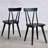 Brendi 17" Wide Scandinavian Mid-Century Modern Minimalist Solid Wood Spindle Back Dining Chairs-118977947