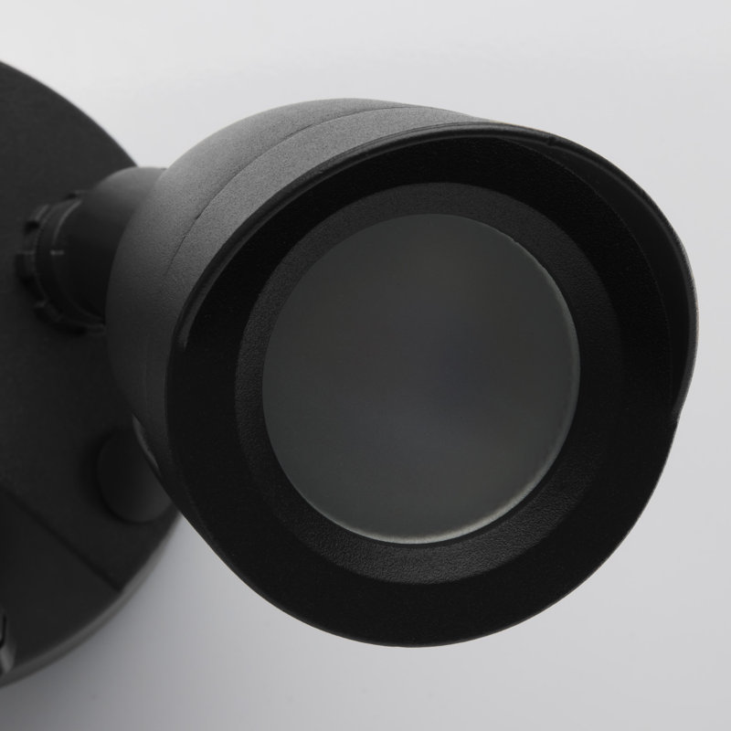 Projecteur d'extérieur de sécurité à DEL avec détecteur de mouvement Bullet Smart, Noir