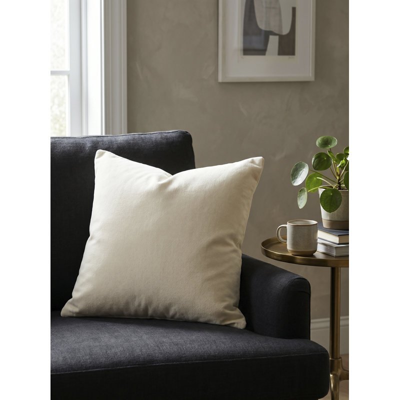 Coussin décoratif Elton, Rectangle 13"H x 20"W, White, Polyester