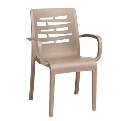 Grosfillex Essenza Resin Stacking Armchair by Grosfillex Expert