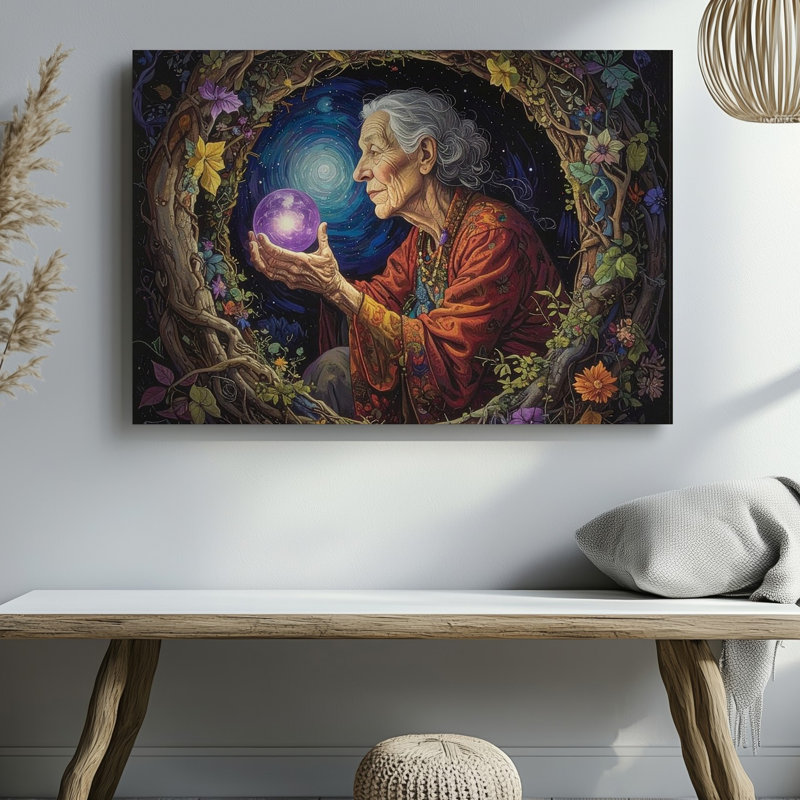 "Guardian Angel", art mural sur toile, H 30 po x l 40 po