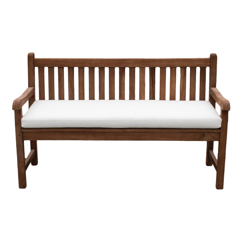 Coussin de banc d'extérieur Tommy Bahama, Sunbrella résistant à la décoloration et à l'eau pour les balancelles, les bancs de jardin et les canapés, l 44 po x P 19 po, réversible, os de bambou Bay