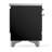 Majestic III Series 40 Inch Induction Range with 6 Induction Elements in Glossy Black (Chrome Trim)-124828871-124828849