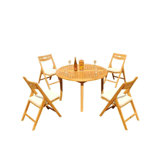 Surfliner Outdoor 6 - Piece Teak Dining Set