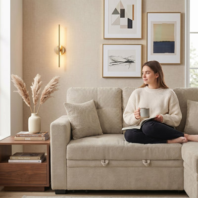 Canapé modulaire avec lit escamotable Upholstery