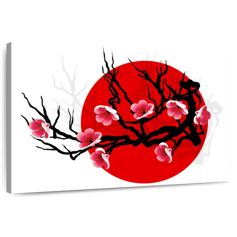 Harnek Blossom On Black, 34" H x 51" W