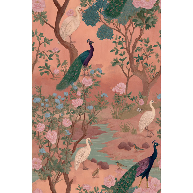 Rouleau de papier peint chinois chinois, Textured Non-Pasted