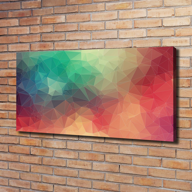 Geometric Background - Wrapped Canvas Print, 60cm H x 120cm W