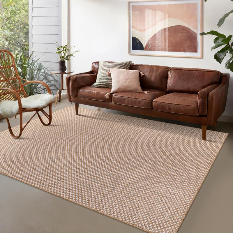 Non Slip Area Rugs Washable Carpet Pad Entryway Rug Weather Resistant Indoor and Outdoor Use 960306, Rectangle 160 x 230 cm