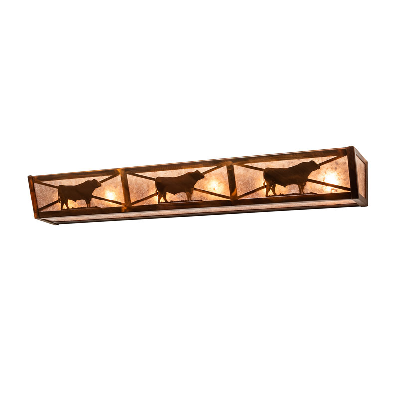 Rustic Lodge 6 - Light Bath Bar, Vintage Copper