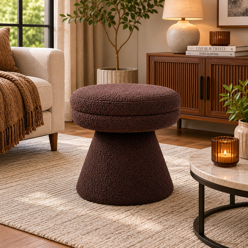 Tabouret Xyna, Brun