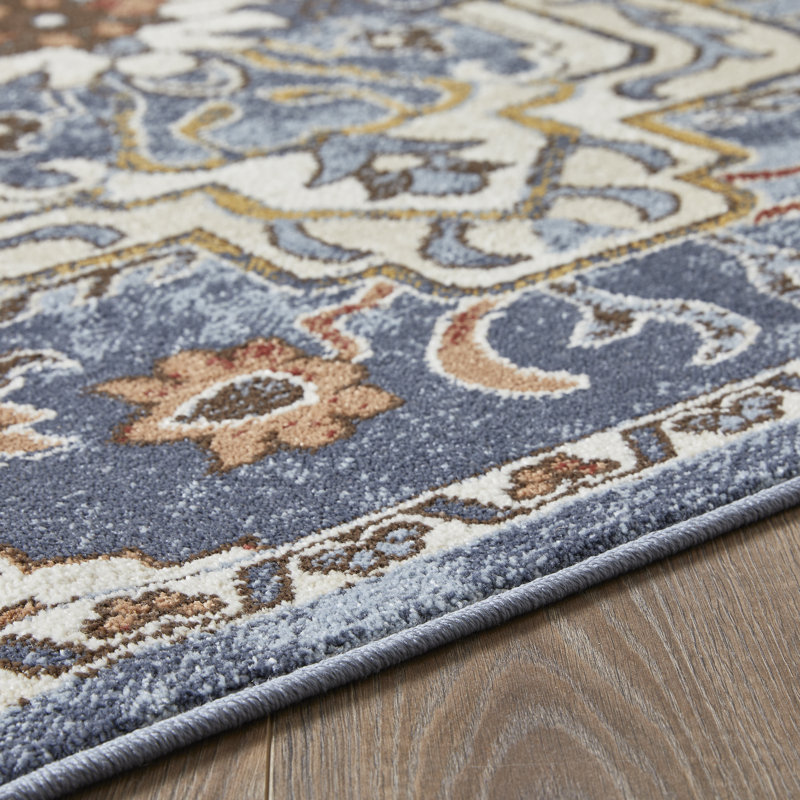 Raaya Washable Oriental Indoor Rug, Rectangle 9'10" x 12'10"