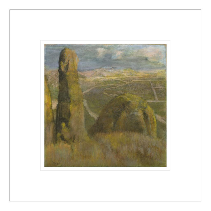 «Landscape» par Edgar Degas, impression giclée sur cadre, H 13,76 po x l 13,75 po