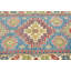 Tapis de couloir oriental bleu Kazak