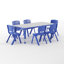 Goddard 7-Piece Plastic Kids Activity Table and Chairs Set