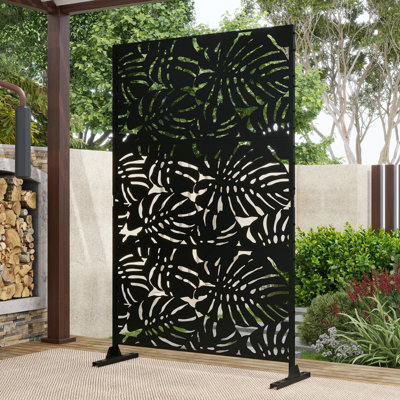 Pacifa 6 ft. H x 4 ft. W Freestanding Privacy Screen with Wider Feet by UIXE