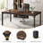 Lydia Metal Base Executive Desk