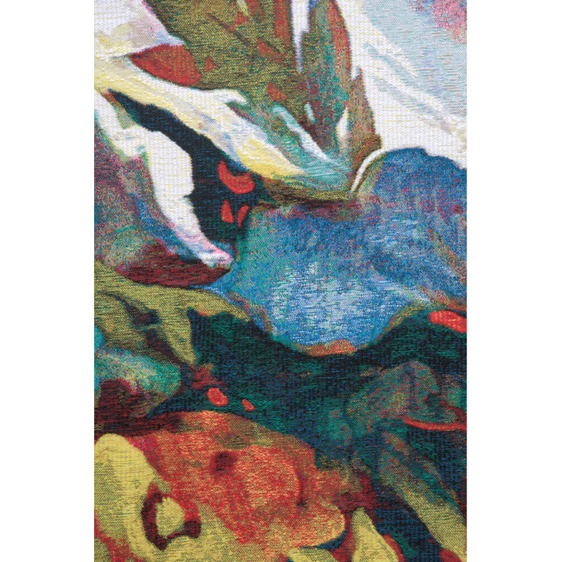 Loom Woven Cotton Blend Wall Hanging, 35" H x 35" W x 0.15" D