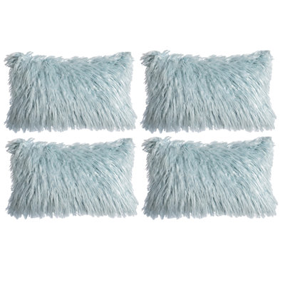 Faux Fur Pattern Faux Fur Throw Pillow Cover with Insert