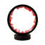 Veilleuse ronde en grappe de cristal naturel USB Lampe de chevet de chambre à coucher avec lumière ambiante