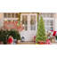 Arbre de Noël mince 11 pi avec 80 lumières à DEL blanc chaud 1180 Pe + Conseils 11 pi avec conception à charnières pour les appartements, assemblage rapide, apparence réaliste