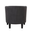 66 cm Wide Modern Barrel Chair with Upholstered Ottoman-983143099