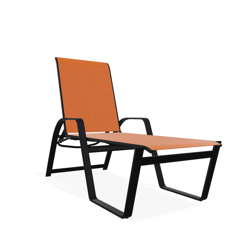 Holna Outdoor Rust-Resistant Metal Chaise Lounge