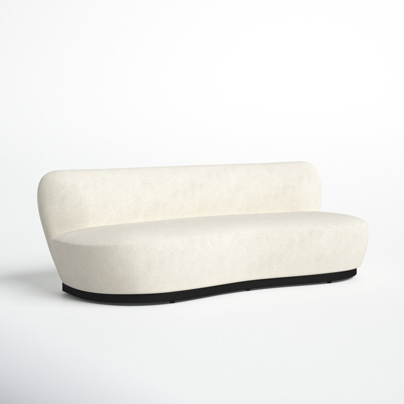 Portsmouth 90'' Upholstered Sofa, Ivory Boucle