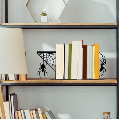Serre-livres en métal et toile d'araignée en métal, serre-livres animaux décoratifs de ferme, serre-livres uniques, décor d'Halloween gothique