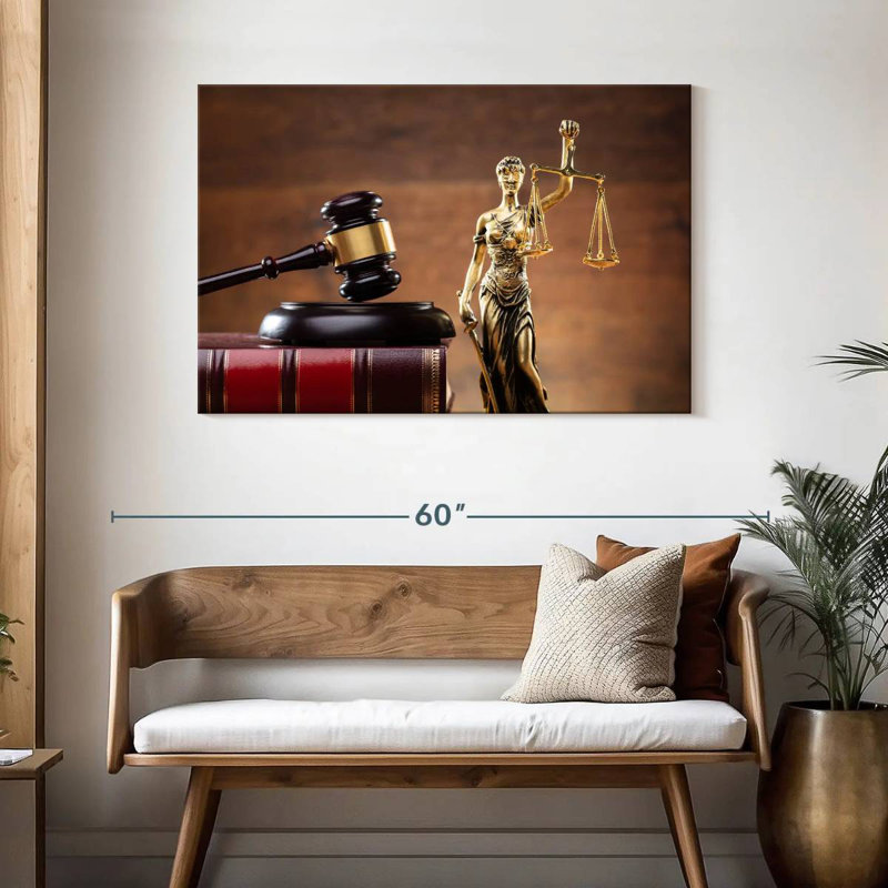 Alcaraz Golden Lady Justice, 30" H x 45" W