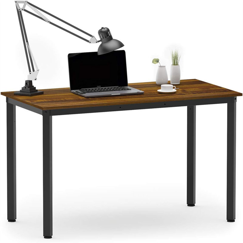 Bureau d'écriture Shonique, Teck / Noir, H 29,49 po x l 47,24 po x P 23,62 po