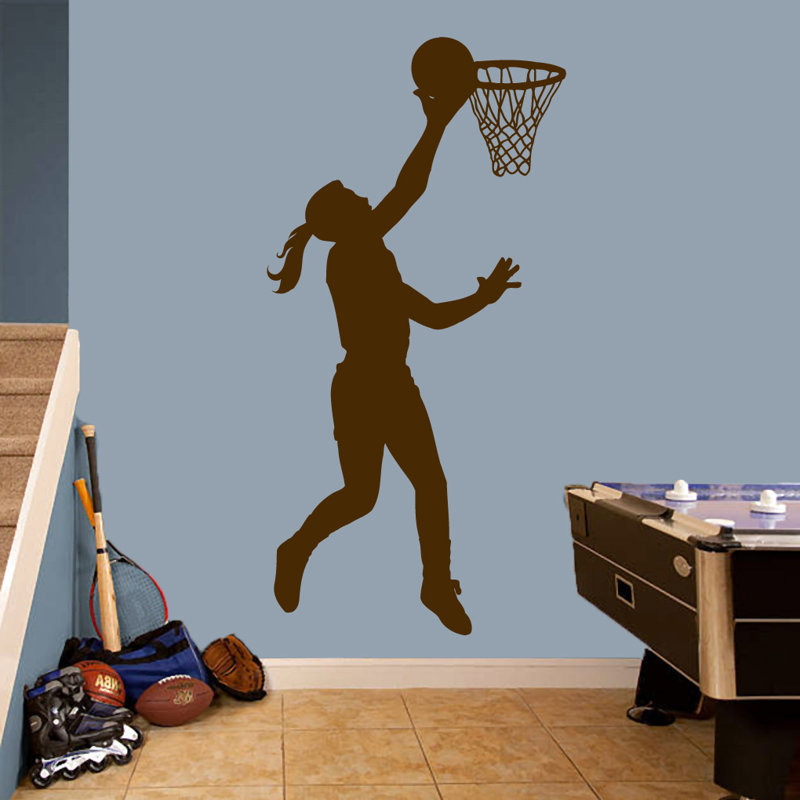 Adhésif décoratif basketball, Brun chocolat