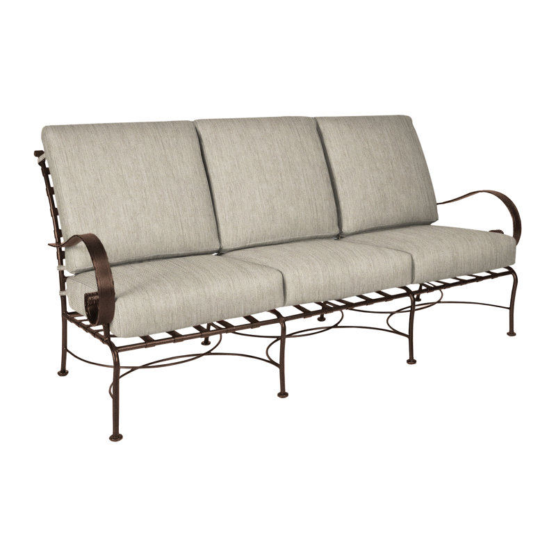 Classico Outdoor 3 - Seat Patio Sofa, Sash Denim, Copper Creek