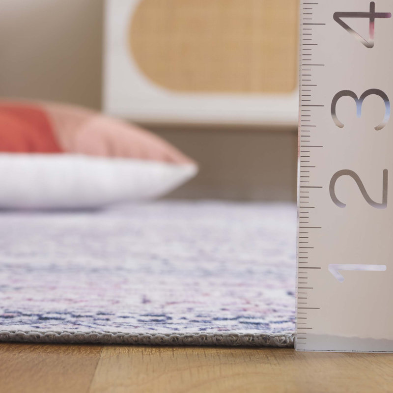 Tapis Alisha avec envers antidérapant, Carré 6 pi
