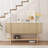53.5'' Console Table With Marble Top-35313732