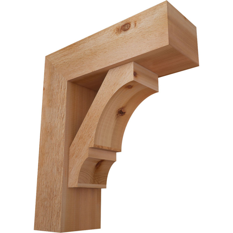 Support de bloc Balboa avec entretoise décalée, 28 x 24, Cèdre rouge occidental de l 8 po (scié brut)