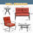 Alekto 4 - Person Patio Conversation Sets with Cushions-1237307666
