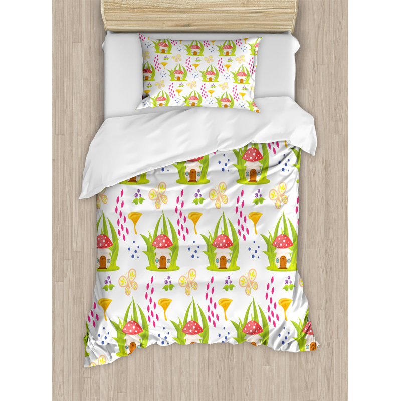 Polyester Floral Duvet Cover