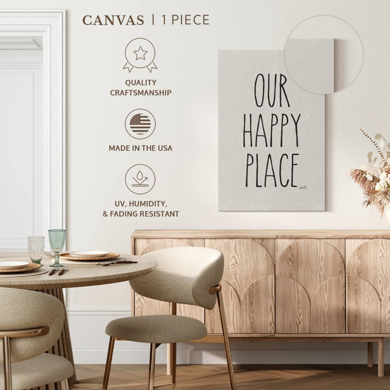 «Our Happy Place», impression murale, H 24 po x l 16 po