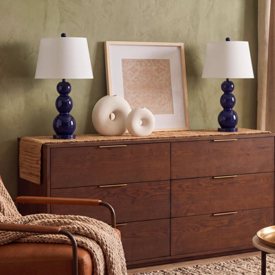 Dearis Glass Standard Table Lamp
