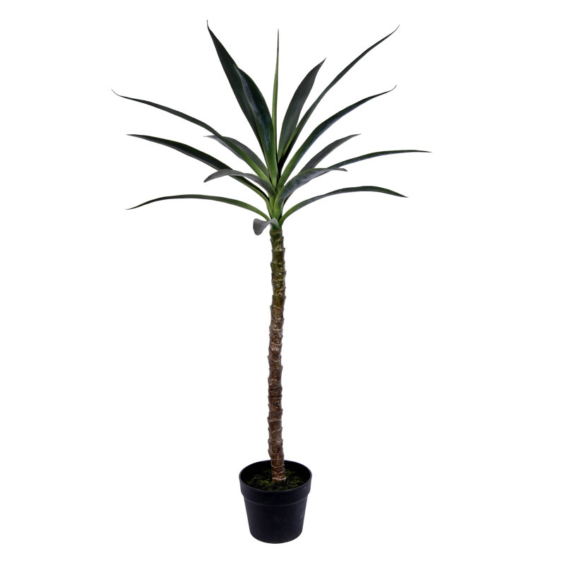 Artificial Green Yucca Tree, 44" H x 10" W x 10" D