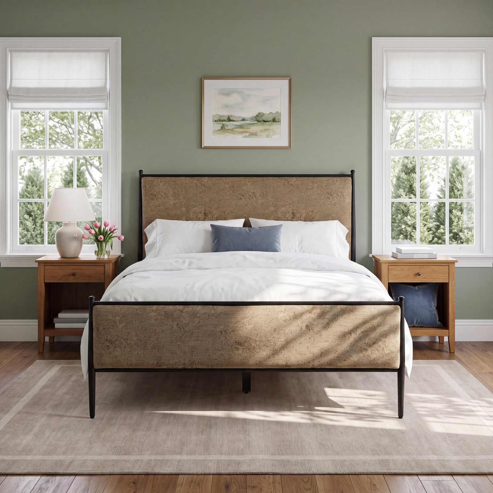 Bucknam Bed, King, Savoy Parchment