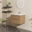 Base de meuble-lavabo mural 30 po avec tiroirs à fermeture en douceur Osage (lavabo non inclus)