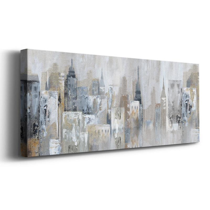 Impression sur toile Bay City, H 12 po x l 30 po x P 1,5 po